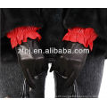 Ladies winter dress hot genuine lamb leather black tight leather gloves